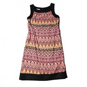 Alyx Limited Womens Size6 Sheath Dress Sleeveless Geometric Colorful Red Orange